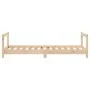Estructura de cama para niños madera maciza de pino 80x160 cm de vidaXL, Cunas y camas para niños - Ref: Foro24-834399, Preci...