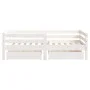 Children's bed frame with white pine wood drawers 70x140 cm by vidaXL, Cribs and beds for children - Ref: Foro24-834442, Pric...