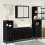 Juego de muebles de baño 4 pcs Roble negro 90 x 33 x 60 cm