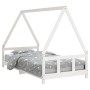 White pine wood children's bed frame 90x190 cm by vidaXL, Cribs and beds for children - Ref: Foro24-834463, Price: 116,23 €, ...