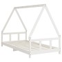 White pine wood children's bed frame 90x190 cm by vidaXL, Cribs and beds for children - Ref: Foro24-834463, Price: 116,23 €, ...
