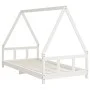 White pine wood children's bed frame 90x190 cm by vidaXL, Cribs and beds for children - Ref: Foro24-834463, Price: 114,74 €, ...