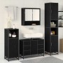 Juego de muebles de baño 3 pcs Roble negro 35 x 37.5 x 188.5 cm