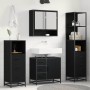 Juego de muebles de baño 4 pcs Roble negro 65 x 33 x 60 cm