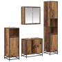 Juego de muebles de baño 4 pcs Madera vieja 65 x 33 x 60 cm