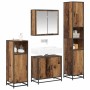 Juego de muebles de baño 4 pcs Madera vieja 65 x 33 x 60 cm