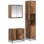 Juego de muebles de baño 3 pcs Madera vieja 65 x 33 x 60 cm