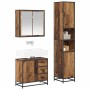 Juego de muebles de baño 3 pcs Madera vieja 65 x 33 x 60 cm