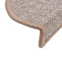 Felpudos para escaleras (15 unidades, 56 x 17 x 3 cm, marrón