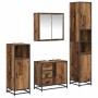 Juego de muebles de baño 4 pcs Madera vieja 65 x 33 x 60 cm
