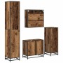 Juego de muebles de baño 4 pcs Madera vieja 65 x 33 x 60 cm