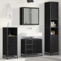Juego de muebles de baño 4 pcs Roble negro 65 x 33 x 60 cm