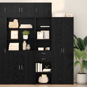 Alacena Roble Negro 45 x 42,5 x 185 cm Madera contrachapada