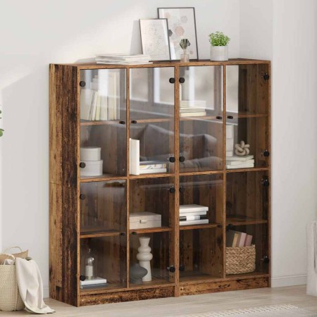 Alacena 2 pcs Madera Vieja 136 x 37 x 142 cm en Aparadores | Comprar online en Foro24