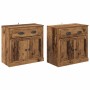 Tableros Lateral 2 pcs Madera Vieja 70 x 35,5 x 67,5 cm