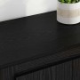 Vitrina con cajón 3 pcs Roble Negro Madera contrachapada