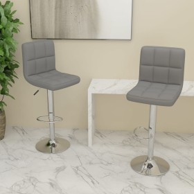 Kitchen stools 2 units light gray fabric by vidaXL, Kitchen stools - Ref: Foro24-334239, Price: 111,83 €, Discount: %