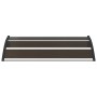 Marquesina de puerta PC negro 120x75 cm