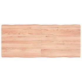 Treated wood table top with natural brown edge 140x60x(2-6)cm by vidaXL, Table tops - Ref: Foro24-363967, Price: 65,62 €, Dis...