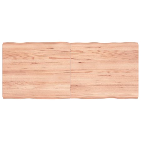 Tischplatte aus behandeltem Eichenholz mit Naturkante 140x60x6 cm von vidaXL, Tischplatten - Ref: Foro24-363967, Preis: 65,62...