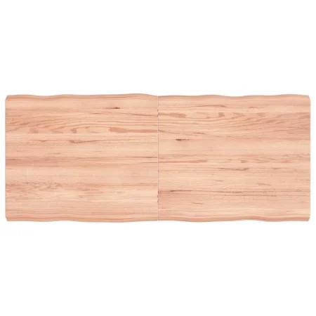 Treated oak wood table top with natural edge 140x60x6 cm by vidaXL, Table tops - Ref: Foro24-363967, Price: 65,62 €, Discount: %