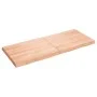 Treated wood table top with natural brown edge 140x60x(2-6)cm by vidaXL, Table tops - Ref: Foro24-363967, Price: 65,62 €, Dis...