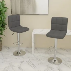 Kitchen stools, 2 units, dark gray fabric by vidaXL, Kitchen stools - Ref: Foro24-334240, Price: 128,59 €, Discount: %