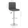 Kitchen stools, 2 units, dark gray fabric by vidaXL, Kitchen stools - Ref: Foro24-334240, Price: 128,59 €, Discount: %