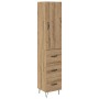 Alacena Roble artesanal 69,5 x 34 x 180 cm Madera contrachapada