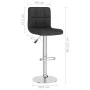 Taburetes de cocina 2 unidades tela negro de vidaXL, Taburetes de cocina - Ref: Foro24-334245, Precio: 135,77 €, Descuento: %
