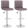 Kitchen stools 2 units gray taupe fabric by vidaXL, Kitchen stools - Ref: Foro24-334248, Price: 138,09 €, Discount: %