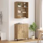 Vitrina 2 pcs Roble artisan Madera contrachapada