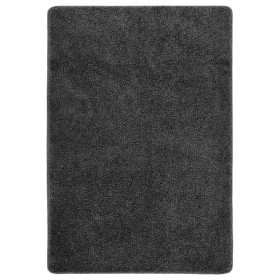 Alfombra peluda antideslizante gris oscuro 120x170 cm en Alfombras | Comprar online en Foro24