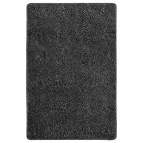 Alfombra peluda antideslizante gris oscuro 200x290 cm