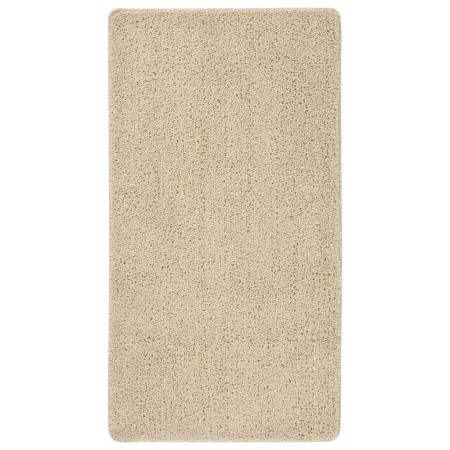 Alfombra peluda antideslizante color crema 80x150 cm en Alfombras | Comprar online en Foro24