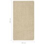 Alfombra peluda antideslizante color crema 80x150 cm en Alfombras | Comprar online en Foro24