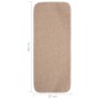 Alfombrillas de escalera 15 uds beige rectangular 60x25 cm en Alfombrillas para escalones | Comprar online en Foro24