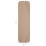 Alfombrillas de escalera 15 uds beige rectangular 75x20 cm en Alfombrillas para escalones | Comprar online en Foro24