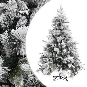 Árbol de Navidad con nieve flocada y piñas PVC y PE 150 cm en Arboles de navidad | Comprar online en Foro24