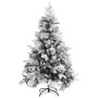 Árbol de Navidad con nieve flocada y piñas PVC y PE 150 cm en Arboles de navidad | Comprar online en Foro24