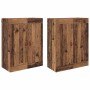 Gabinetes montados en la pared 2 pcs Madera Vieja