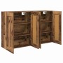 Gabinetes montados en la pared 2 pcs Madera Vieja