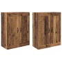 Gabinetes montados en la pared 2 pcs Madera Vieja
