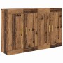 Gabinetes montados en la pared 2 pcs Madera Vieja