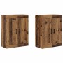 Gabinetes montados en la pared 2 pcs Madera Vieja