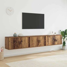 Juego de Muebles para Televisión Montados en la Pared 3 pcs en Muebles TV | Comprar online en Foro24