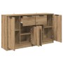 Tableros Lateral 2 pcs Roble artesanal 60 x 30 x 70 cm