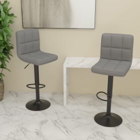 Kitchen stools, 2 units, light gray fabric. by vidaXL, Kitchen stools - Ref: Foro24-334282, Price: 111,42 €, Discount: %