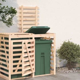 Extensión para cobertizo de cubos de basura madera maciza pino