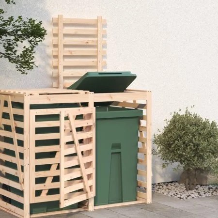 Extension for solid pine wood trash bin shed by vidaXL, Waste container supports - Ref: Foro24-825107, Price: 80,55 €, Discou...